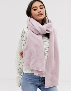 Ультрамягкий длинный шарф с необработанными краями ASOS DESIGN - Фиолетовый