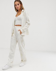 Белые деконструированные спортивные брюки adidas Originals x Danielle Cathari Firebird - Белый