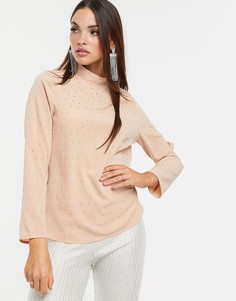 Топ с высоким воротом ASOS DESIGN - Розовый