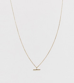 Позолоченное ожерелье с Т-образной подвеской Orelia - Золотой