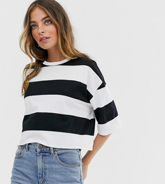 Oversize-футболка в полоску ASOS DESIGN Petite - Мульти
