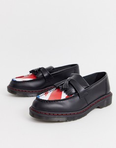 Лоферы с принтом Dr Martens x The Who adrian - Черный