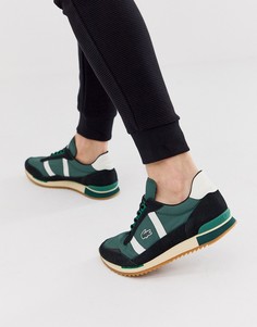 Темно-зеленые кроссовки Lacoste Partner Retro - Зеленый