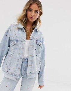 Куртка от комплекта в винтажном стиле с отделкой стразами Levis - Синий Levis®