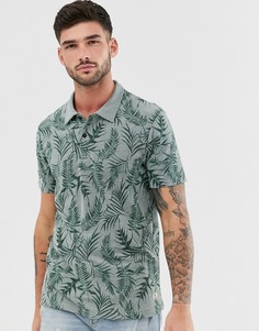 Поло с цветочным принтом Jack & Jones - Зеленый