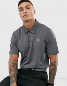 Поло серого цвета Adidas Golf Ultimate 2.0