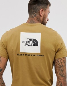 Футболка цвета хаки The North Face Red Box - Зеленый