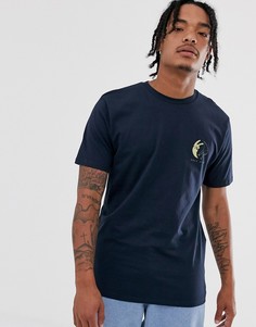 Футболка с принтом Volcom Free BSC Back - Темно-синий