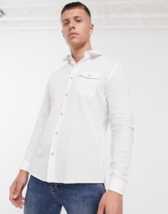 Белая льняная рубашка Burton Menswear - Белый