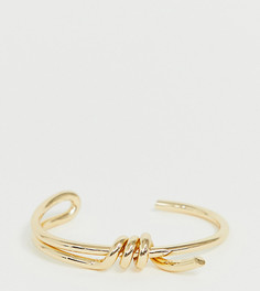 Золотистый браслет-манжета ASOS DESIGN Curve - Золотой