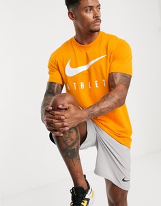Оранжевая футболка Nike Training Dry athlete - Оранжевый