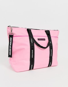 Большая сумка-шоппер House of Holland - Розовый