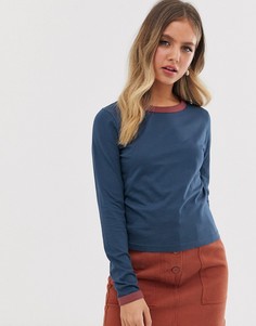 Лонгслив в рубчик Brave Soul eloise - Темно-синий