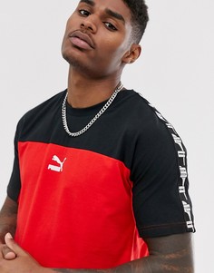Красная футболка с отделкой лентой Puma XTG - Красный