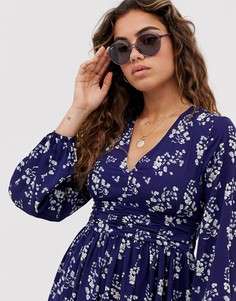 Круглые солнцезащитные очки в сиреневой оправе Ray-Ban 0RB4304 - Фиолетовый