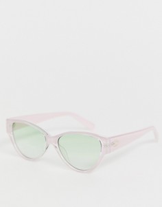 Розовые солнцезащитные очки кошачий глаз Le Specs Eureka - Розовый