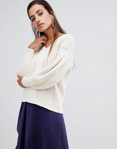 Свободный джемпер French Connection Millie Mozart Fit and Volume - Кремовый