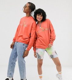 Oversize-свитшот с вышитым логотипом Disney The Lion King x ASOS DESIGN unisex