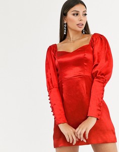 Платье с пышными рукавами Talulah - Красный
