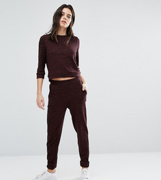 Трикотажные прямые брюки Vero Moda Petite - Коричневый