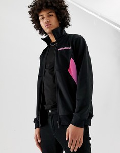 Черная спортивная куртка с принтом adidas Originals - Черный