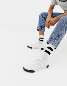 Кроссовки белого/черного цвета Puma Cali - Белый