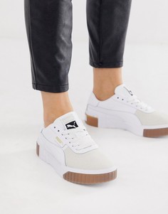 Белые кроссовки с резиновой подошвой Puma Exotic Cali - Белый