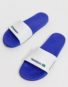 Синие шлепанцы Havaianas Brasil - Синий