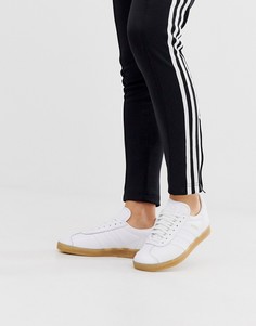 Белые кроссовки с резиновой подошвой adidas Originals Gazelle - Белый
