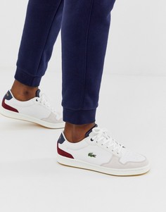 Кожаные кроссовки кремового цвета Lacoste Masters