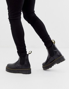 Черные ботинки челси на платформе Dr Martens 2976 - Черный