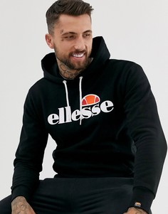 Худи черного цвета с классическим логотипом ellesse Gottero - Черный