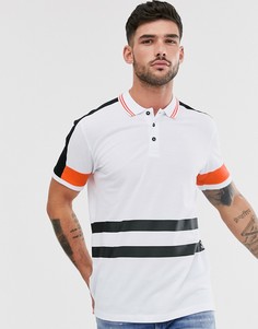 Белое поло колор блок Jack & Jones Core - Белый