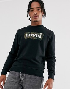 Свитшот с круглым вырезом и логотипом Levis - Черный Levis®