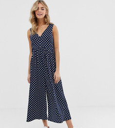 Свободный комбинезон в горошек ASOS DESIGN curved - Мульти