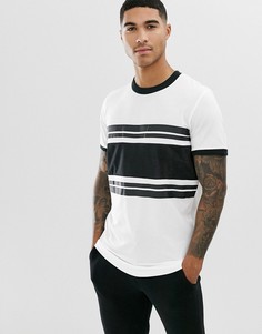 Белая футболка с черными вставками Jack & Jones Originals - Белый