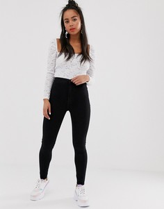 Черные джеггинсы Bershka - Черный