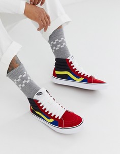 Высокие кеды колор блок Vans - Мульти