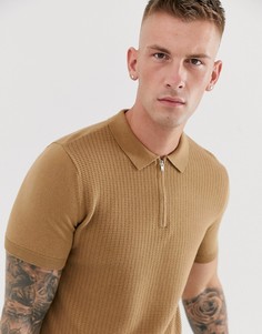 Бежевое поло Topman - Бежевый