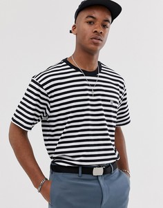 Футболка в черно-белую полоску Obey 89 Icon II - Черный