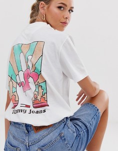 Футболка из органического хлопка с логотипом Tommy Jeans - Белый