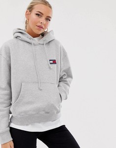 Худи с нашивкой-логотипом Tommy Jeans - Серый