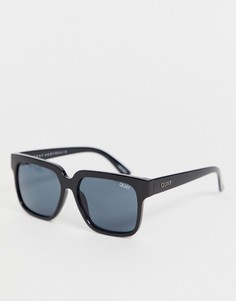 Солнцезащитные очки в квадратной оправе Quay Australia - Черный