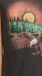 Chaser Gauzy Cotton Cropped High Low Muscle Tank