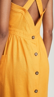 Madewell Garment Dyed Apron Midi Dress