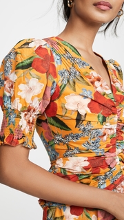 Nicholas Puff Sleeve Pintuck Dress