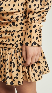 Nicholas Gathered Frill Dress