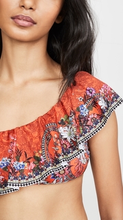Camilla One Shoulder Frill Bikini Top