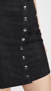 BB Dakota Alright Alright Faux Suede Skirt