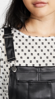 BB Dakota Jack By BB Dakota Pinafore Your Love Faux Leather Dress